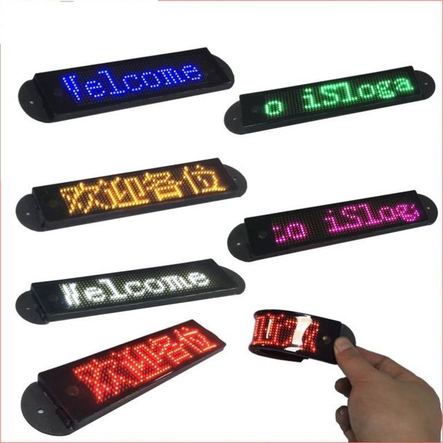 Wireless Control Flexible LED Module Programmable Text Scrolling Digital Poster China Advertising Display OEM Wearable Soft SDK