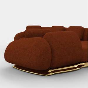 Canapé de <span class=keywords><strong>salon</strong></span> de luxe de style italien, adapté aux maisons, aux hôtels et aux salons commerciaux, ensemble de canapés personnalisés - Product Image 5