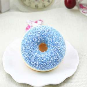 EN71 Certified Soft Donut <b>Squishy</b> Toys PU/Silicone PVC Scented Slow Rising Pink Educational Stress Relief Squeeze Toy Children - Product Image 3