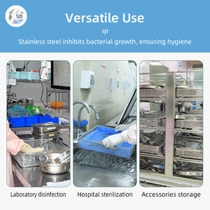 OEM paslanmaz çelik tel örgü sepet depolama temizleme Metal sepetleri kalın ve dayanıklı Metal tel örgü sepet - Product Image 6