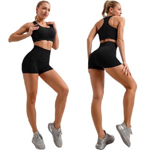 Conjunto de Yoga Benitez sin Costuras para Mujer, Leggings de Cintura Alta con Efecto Levanta Glúteos y Top de Manga Larga de Secado Rápido, Conjunto Deportivo - Product Image 6