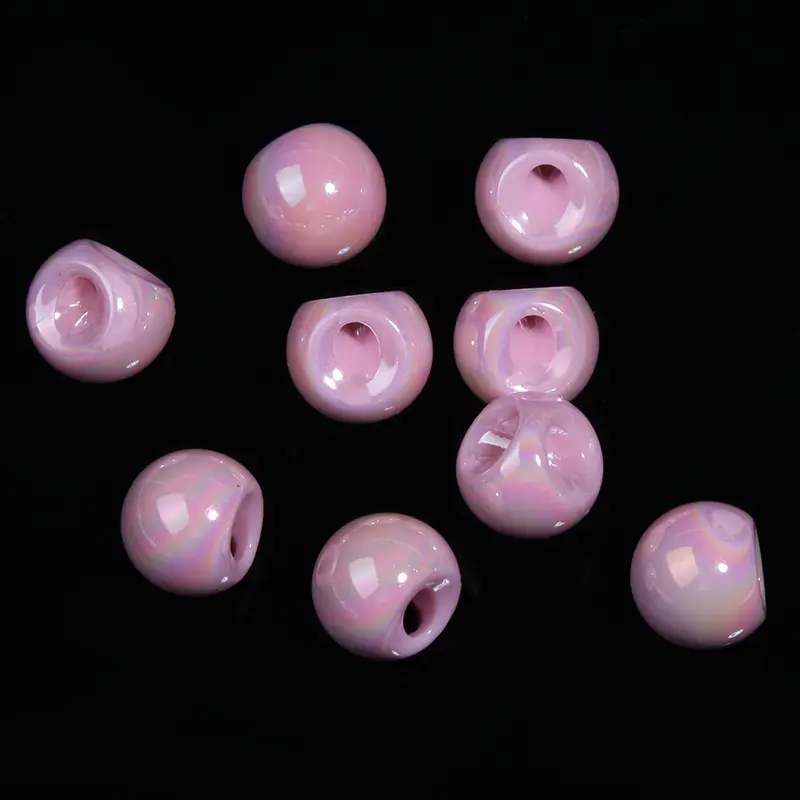Mylulu Wig Beads High Quality White Peals 6mm Round Straight Hole Abs Plastic Imitation Pearl Beads For Jewelry Making