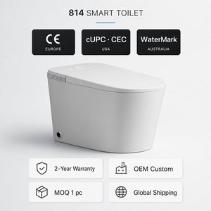 โถสุขภัณฑ์อัจฉริยะ CE CUPC แบบชิ้นเดียว พร้อมฝาเปิดอัตโนมัติ เซ็นเซอร์เท้าสำหรับกดน้ำ และระบบทำความร้อนทันที พร้อมบิเดต์แบบยาว ดีไซน์ทันสมัย - Product Image 2