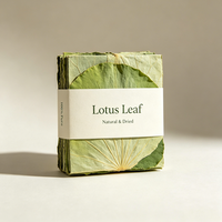 Feuille de lotus : Matière première pour tisanes, boissons aux fruits, pâtisseries, arômes naturels, encens, savons et extraits.