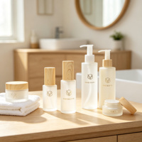 Nouvelle collection de soins de la peau avec flacons pompe à lotion de 30 ml, 50 ml, 100 ml, 15 g, 30 g, 50 g pour l'emballage de lotions de soin de la peau
