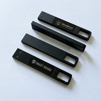 Nouvelle clé USB en métal haute vitesse avec design LED et crochet, USB 2.0, 16 Go/32 Go/64 Go, LED multicolore, garantie 1 an