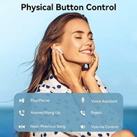 Nouveaux écouteurs stéréo sans fil 2025 Air 4 Pro TWS 5.4 Écouteurs TWS pour Apple Iphone & Téléphone mobile Android