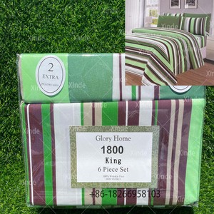 ผ้าปูที่นอน6ชิ้น<span class=keywords><strong>แบบ</strong></span>นับด้วยด้าย1800ผ้าไมโครไฟเบอร์ขนาดเต็มจำนวน6ชิ้น - Product Image 5