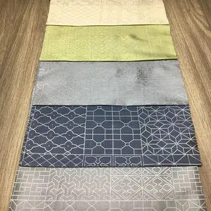 Tela jacquard para cortinas, tela de fábrica china, material de poliéster 100% de Turquía