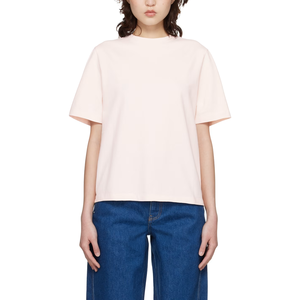 <span class=keywords><strong>T</strong></span>-shirts amples et décontractés pour femmes de haute qualité du fabricant, avec logo brodé personnalisé, <span class=keywords><strong>col</strong></span> rond, couleur unie - Product Image 4