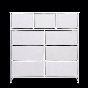 Commode de chambre moderne autoportante en acier inoxydable durable avec panneau en pin - Product Image 5