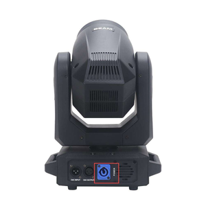 หลอดไฟ LED เคลื่อนที่แบบลำแสงสั่นสะเทือน BEAM 200 DMX512 พร้อมเอฟเฟกต์สีรุ้งครึ่งวงกลม สำหรับดีเจ ดิสโก้ และสวนสนุก - Product Image 3