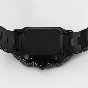 Reloj Mecánico para Hombre con Incrustaciones de Moissanita VVS1, Estilo Hip-Hop, Cuadrado, de Acero Inoxidable, Automático y de Lujo - Product Image 5