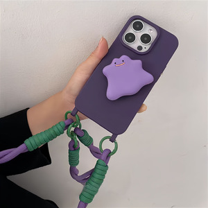 เคสโทรศัพท์มือถือแบบเชือกแขวนฝาครอบโทรศัพท์สำหรับ <span class=keywords><strong>iPhone</strong></span> 14 15 16Pro สูงสุด12 13 PLUS กรอบแฟชั่นน่ารัก - Product Image 4