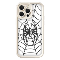 Nouvelle conception de coque de téléphone portable en TPU souple avec motif d'araignée en toile d'araignée pour iPhone 7 8 X XR XS 11 12 13 14 15 16 Pro Max Plus, antichoc