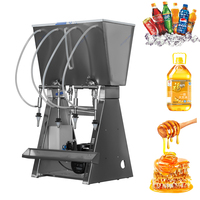 Remplisseuse pneumatique semi-automatique en acier inoxydable pour bouteilles en plastique, équipement d'emballage pour huiles comestibles, jus et condiments