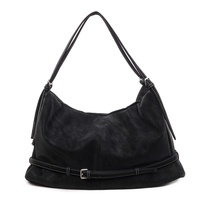 Nouveau sac à main pour femme de grande capacité, style Instagram, en cuir souple, en daim, avec fermeture éclair, mat, tendance, polyvalent