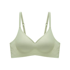 Soutien-gorge de sport invisible sans couture pour <span class=keywords><strong>femme</strong></span>, petite poitrine, push-up, contrôle latéral, sans armatures, maintien doux, confort léger pour l'été - Product Image 2