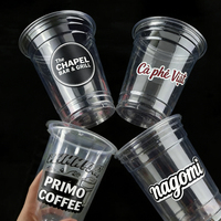 Gobelets à thé à bulles personnalisés avec logo, service professionnel, gobelets à boba, gobelets en plastique avec couvercles, gobelets jetables pour jus et boissons