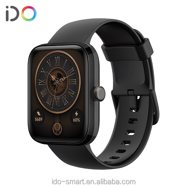 2024 High Quality IDW27 Smart Sport Watch for Men & Women 1.85" 3ATM Fitness Tracker Heart Rate Monitor IOS Android Compatible