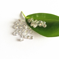 Diamant cultivé en laboratoire HTHP poli, couleur blanche, taille brillante, à prix plus abordable, toutes tailles disponibles