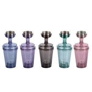 New design Wholesale cheap small plastic Portable Acrylic hookah shisha cup custom travel chicha hookah cup