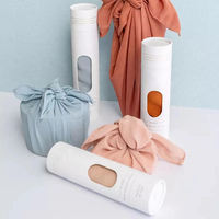 Boîtes d'emballage personnalisées pour t-shirts, boîte cadeau avec couvercle, boîte d'emballage pour chaussettes en carton, conteneurs en tube de papier avec fenêtre