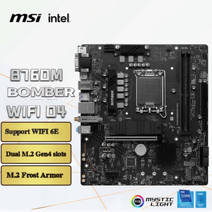 Wholesale B760M WIFI DDR4 LGA1700 M-ATX Motherboard for Gaming PCs Desktop Hardware <b>64GB</b> <b>RAM</b> Capacity IDE Double Memory Channel - Product Image 1
