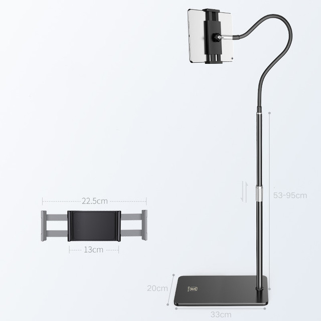 Folding Long Arm Tablet Phone Stand Holder for Ipad Pro for Samsung for Kindle 7-11 Inch Lazy Bed Tablet Mount Bracket