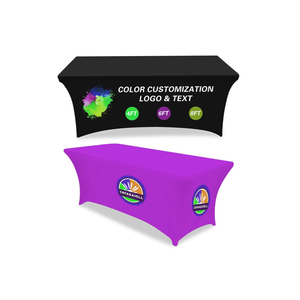 Ánh sáng sang trọng phong cách bảng vải Polyester tinh tế tùy chỉnh Khăn trải bàn cho bảng hình chữ nhật tôn tạo với logo kinh doanh - Product Image 1