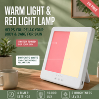 Mode Lampu Ganda 15 30 45 60 menit Timer Ukuran Ringkas 156x35x176mm Penjualan Terlaris Penjualan Langsung Pabrik Lampu Terapi LED Sad Lamp