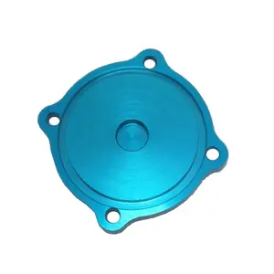 high precision high quality blue surface oxidation customized cover cnc aluminium parts machining