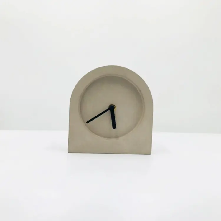 Individuelle klassische Heimdekoration einzigartiges Design Betontisch Schreibtisch-Uhr