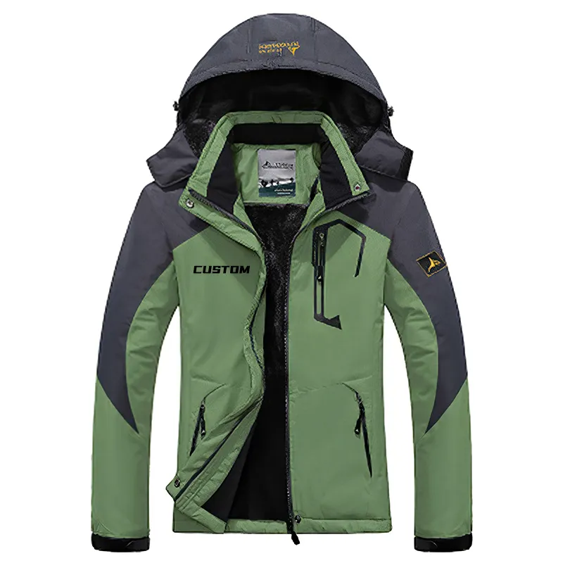 Customized fashionable men's casual mountaineering jacket Outdoor warm multicolor windproof jacket