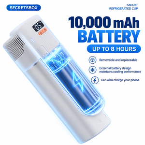 Elektrischer Insulin-Kühler, Modernes Aluminium-Design, Hohe Kapazität für 8-10 Stifte, USB-Medikamentenkühler, <span class=keywords><strong>Biogel</strong></span>-Halterung für 36-46 Stifte, Tragbare Reisetasche - Product Image 3