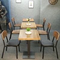 Ensembles de Mobilier Rétro Industriel en Bois pour Restaurant et Café: Tables et Chaises
