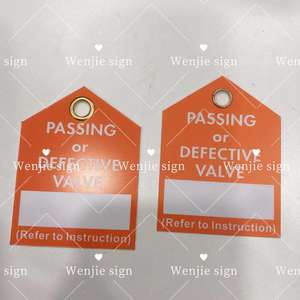 Etichetta personalizzata segno appeso scheda Tag che passa le etichette delle valvole con un pulsante in <span class=keywords><strong>ottone</strong></span> - Product Image 3