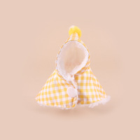 Manteau en peluche à carreaux pour oiseaux de compagnie, cape chaude pour perroquet, vêtements coupe-vent pour oiseaux en plein air, pour petits oiseaux