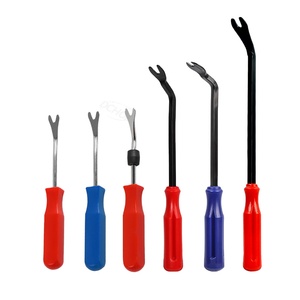 DCHOA <span class=keywords><strong>Kit</strong></span> de 6 outils de démontage de garnitures de portières de voiture de qualité industrielle, outils de levier en plastique pour la réparation et le remodélage des panneaux de tableau de bord de véhicules OEM - Product Image 1