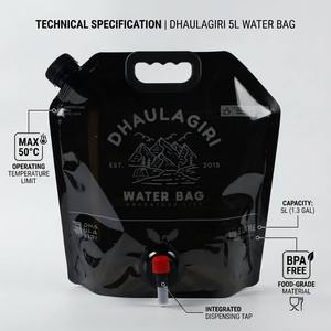 Équipement de stockage d'eau, stockage portable, grand sac à eau, adapté au camping quotidien. Fabriqué avec des matériaux sûrs, sans BPA. - Product Image 3