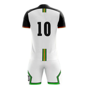 Custom Logo Printed Sublimation Short Sleeves Soccer Uniform Customizable Lightweight Breathable Soccer Uniform Set - Product Image 2