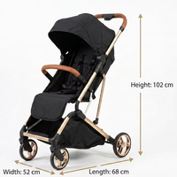 Poussette bébé pliable automatiquement, légère, poussette de ville, poussette bébé 0-36 mois, poussette de voyage pour nouveau-né