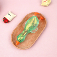 Jouet anti-stress en forme de canard en poudre dorée Aurora, jouet à presser en cristal brillant pour enfants, à retour lent