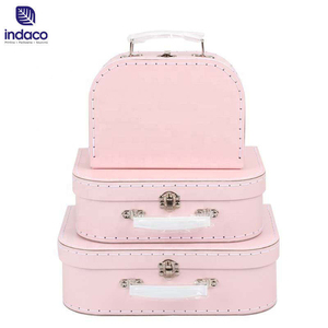 Nouvelle valise en carton rose en forme de valise, avec poignée, style rétro, haute qualité, vente en gros 2026 - Product Image 3
