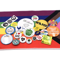 Badge personnalisé en métal vierge 58mm, boutons ronds, boutons personnalisés, boutons imprimés
