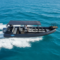 Bateau pneumatique commercial de grande taille Haide 28FT 860, nouveau style, vente chaude, bleu, pour les activités de loisirs nautiques