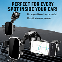 Support de téléphone portable pour voiture à ventouse, spécial navigation, universel pour grille d'aération, anti-tremblement pour tableau de bord et pare-brise, Nouveauté 2025