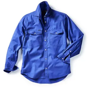Chemise de travail 100% coton, à manches longues pour hommes, vêtement masculin de haute qualité, nouvelle mode