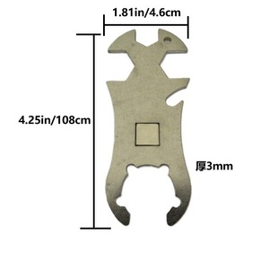 Stainless Steel <b>Gas</b> Cylinder Key 4.25in With Strong Magnet Bottle Opener For Outdoor Use - Product Image 1