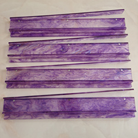Règles élégantes violettes à paillettes pour supports de Mahjong, support de tuiles de Mahjong violet de 20 pouces, ensemble de 4 pièces pour divertissement familial et de fête